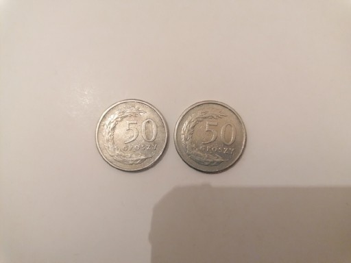 Zdjęcie oferty: Monety obiegowe 50gr. z 1992r. 2szt.