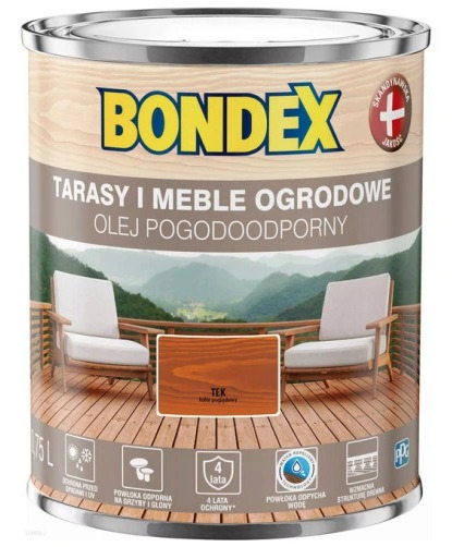 Zdjęcie oferty: Bondex Olej Pogodoodporny TEK 0,75L