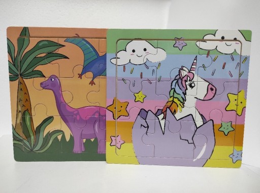 Zdjęcie oferty: Drewniane puzzle dla dzieci - mix