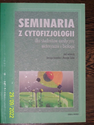 Zdjęcie oferty: Seminaria z cytofizjologii Jerzy Kawiak,  Zabel