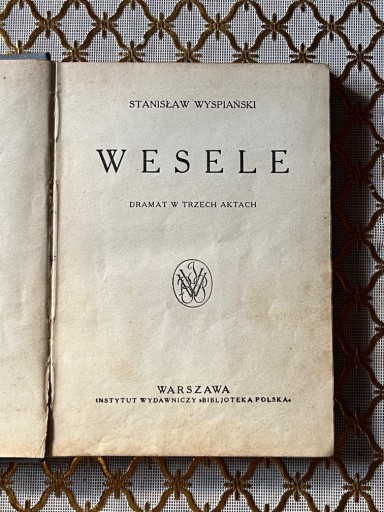 Zdjęcie oferty: Stanisław Wyspiański Wesele