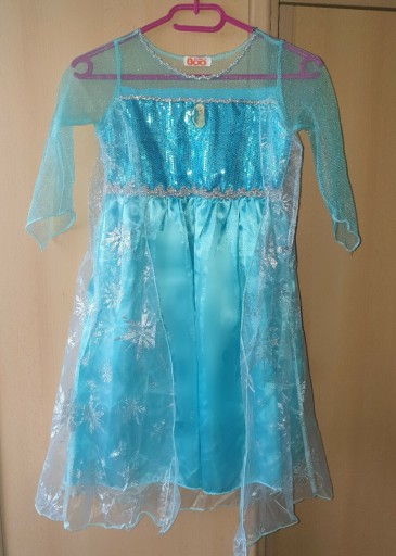 Zdjęcie oferty: Strój sukienka Elza Kraina Lodu 110-116cm 5-6 lat 