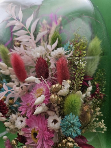 Zdjęcie oferty: Szklana kopuła bukiet kwiatów dzień kobiet 
