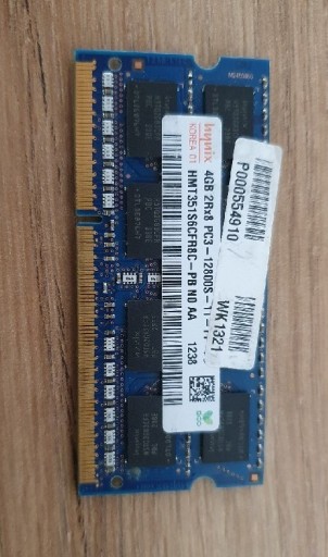 Zdjęcie oferty: Hynix 4gb 2Rx8 PC3-12800S-11-11 RAM DDR3