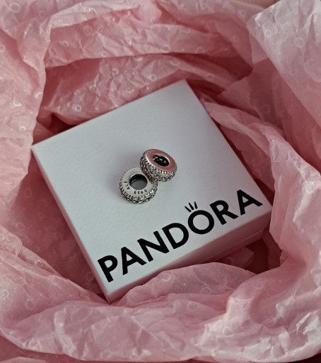 Zdjęcie oferty: Pandora separatory srebrne cyrkonie Pave charms