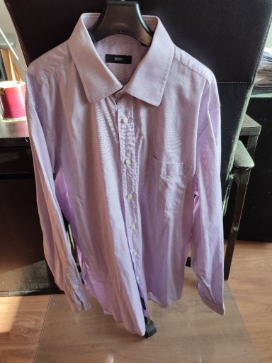 Zdjęcie oferty: Koszula męska Hugo Boss jasny fiolet rozmiar 43