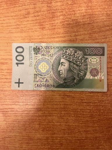 Zdjęcie oferty: Banknot 100 zł seria AA 1994r