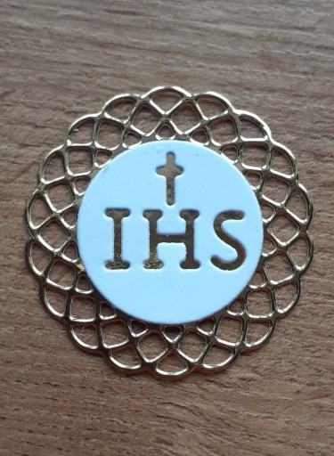 Zdjęcie oferty: Scrapki papierowe komunia IHS napis komplet