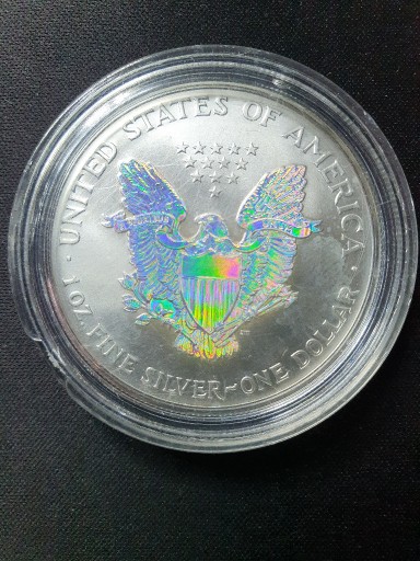 Zdjęcie oferty: Amerykański Orzeł 2000 - 1 uncja srebra Hologram
