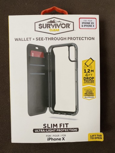 Zdjęcie oferty: Griffin survivor clear Wallet etui iPhone X XS 10