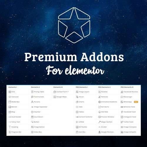 Zdjęcie oferty: Premium Addons for Elementor | v2.9.8