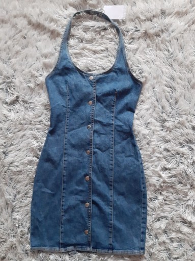 Zdjęcie oferty: Nowa sukienka XS/34 bershka jeansowa 