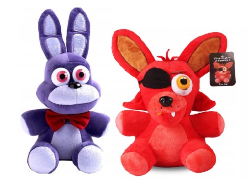 Zdjęcie oferty: 2x Maskotki FNAF Bonnie i Foxy. DOSTAWA Z POLSKI !