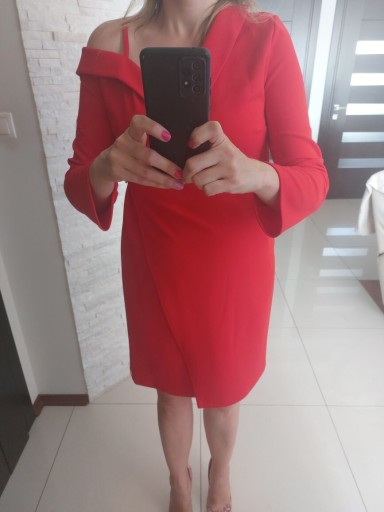 Zdjęcie oferty: Śliczna NOWA czerwona sukienka, L, komunia, wesele