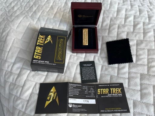 Zdjęcie oferty: Star Trek DS9 -  1 Uncja Srebra platerowana złotem