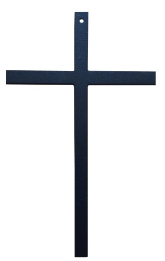 Zdjęcie oferty: Krzyż metalowy na ścianę dewocjonalia czarny 22,5