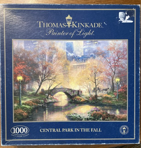 Zdjęcie oferty: Puzzle GIBSONS 1000(-2) Central Park in the Fall