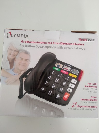 Zdjęcie oferty: Telefon dla seniora duży olympia model 4500 sos 