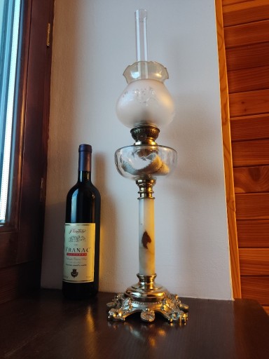 Zdjęcie oferty: Stara francuska lampa naftowa nr 1 BACCARAT