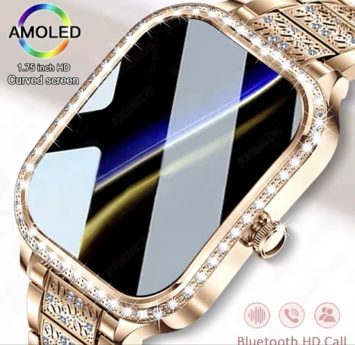 Zdjęcie oferty: Nowy damski inteligentny SmartWatch odtwarzanie muzyki AI Głos Sport BT