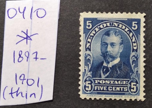 Zdjęcie oferty: 0410 Newfoundland Kanada 1897-1901 * prześwitka