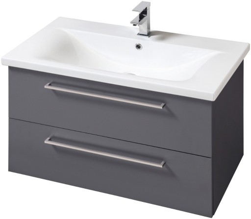 Zdjęcie oferty: Szafka pod umywalkę 100x45 szara matowa WYSOKA JAKOŚĆ cichy domyk NOWA