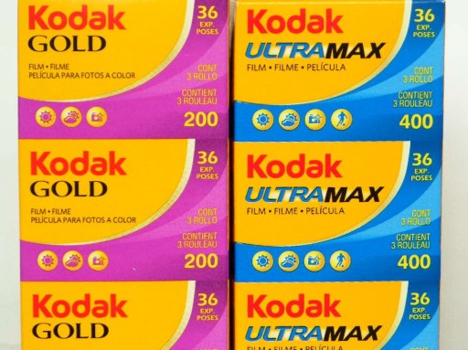Zdjęcie oferty: Filmy kolorowe Kodak Gold 200/36 + 400/36 Tanio !