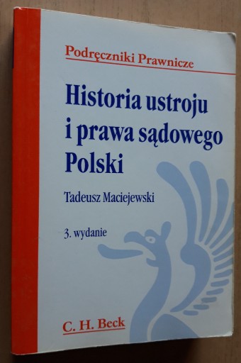 Zdjęcie oferty: Historia ustroju i prawa sądowego Polski 