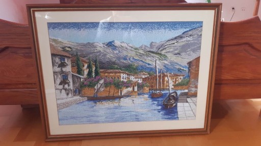 Zdjęcie oferty:  Obraz ręcznie wyszywany 88 cm × 68 cm