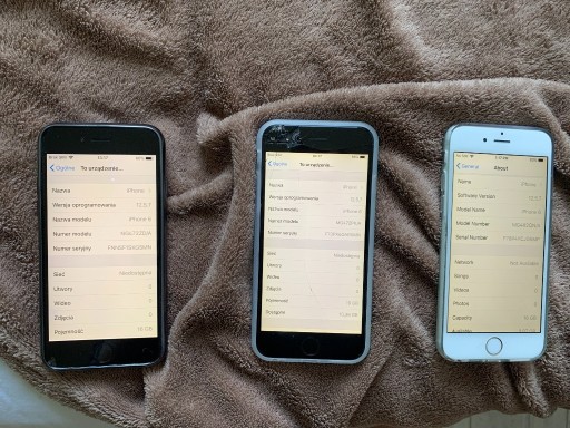 Zdjęcie oferty: Cztery telefony smartfony Apple iPhone 6 A1586