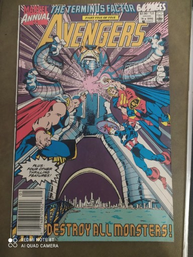 Zdjęcie oferty: Komiks Marvel Anvegers 1 of 5 #19 1990