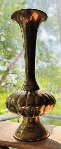 Zdjęcie oferty: Mosiężny wazon orientalny hand made.