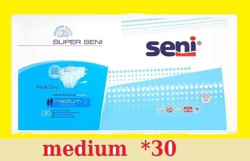 Zdjęcie oferty: pieluchomajtki super SENI medium 2 M *30 rzep 