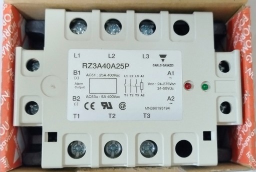 Zdjęcie oferty: Przekaźnik półprzewodnikowy RZ3A40A25P, 3-fazowy