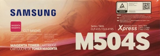 Zdjęcie oferty: Oryginalny czerwony toner Samsung CLT-M504S