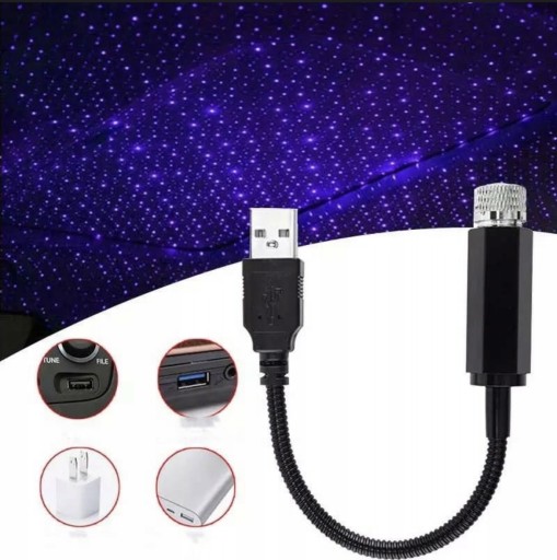 Zdjęcie oferty: PROJEKTOR LED DO SAMOCHODU USB 