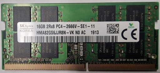 Zdjęcie oferty: Pamięć RAM DDR4 16GB Hynix HMA82GS6JJR8N-VK 2666 MHz