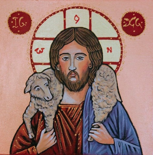 Zdjęcie oferty: Obraz Jezusa Chrystusa "Dobry Pasterz" 