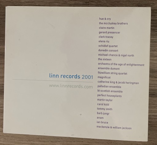 Zdjęcie oferty: LINN RECORDS 2001 (płyta testowa Linn)