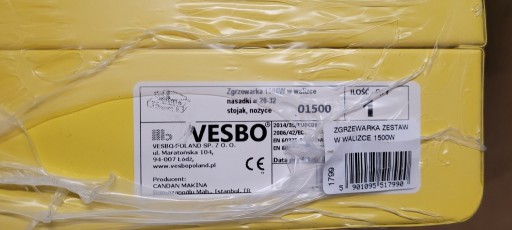 Zdjęcie oferty: Zgrzewarka Vesbo 1500W 01500