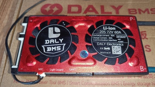 Zdjęcie oferty: Smart BMS baterii Li-Ion Daly 20S 72V 60A Bluetoot