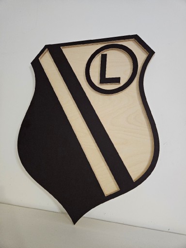 Zdjęcie oferty: Piękny drewniany herb Legii Legia szalik koszulka 