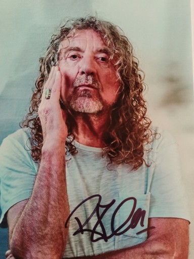 Zdjęcie oferty: Robert Plant oryginalny autograf 