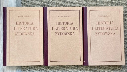 Zdjęcie oferty: Historia i Literatura Żydowska, Bałaban - 3 tomy