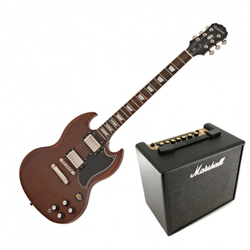 Zdjęcie oferty: Gitara Elektryczna Epiphone Vintage G-400 SG + PIECYK Marshall code 25
