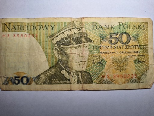Zdjęcie oferty: 50 zł Świerczewski seria HS - 1988
