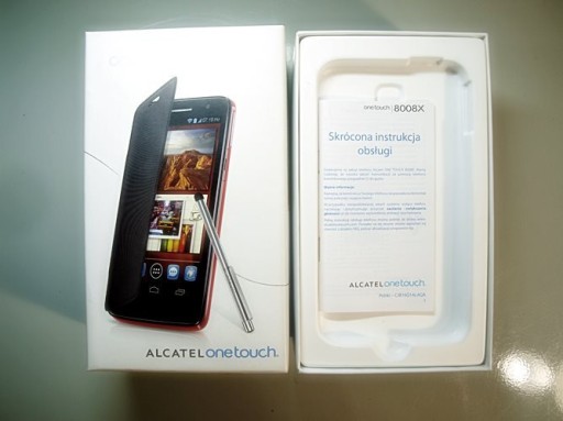 Zdjęcie oferty: Smartfon ALCATEL SCRIBE HD 8080X 5" 1Gb RAM, 4Gb..
