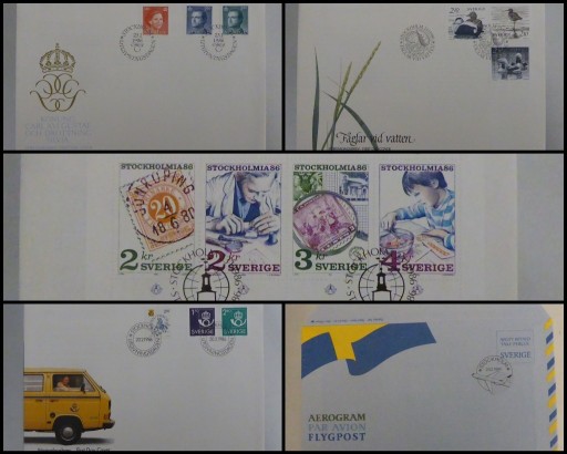 Zdjęcie oferty: Szwecja rocznik FDC  1986 (bez 1 koperty)