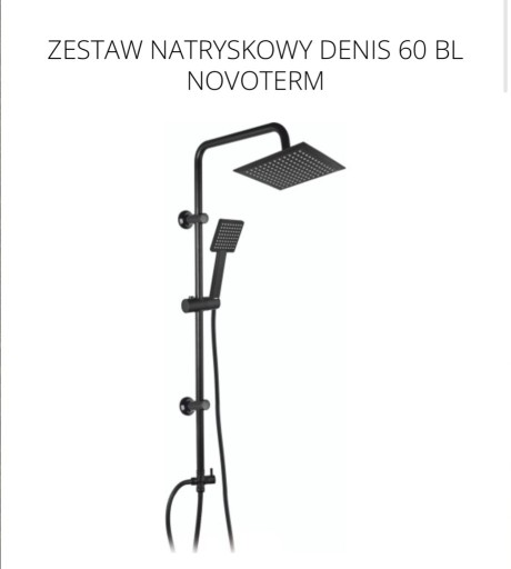 Zdjęcie oferty: Zestaw natryskowy z deszczownicą