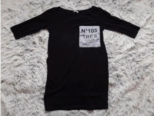 Zdjęcie oferty: Szachownica sukienka tunika czarna S/M 36/38